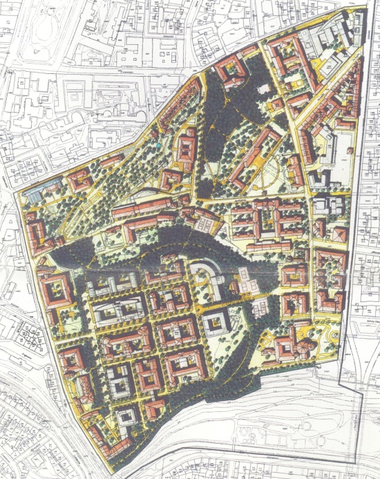 Urbanistic study Albertov – Karlov, architects I. Hořejší and A. Kroha, 1999 (reprinted with the permission of authors of the urbanistic study)